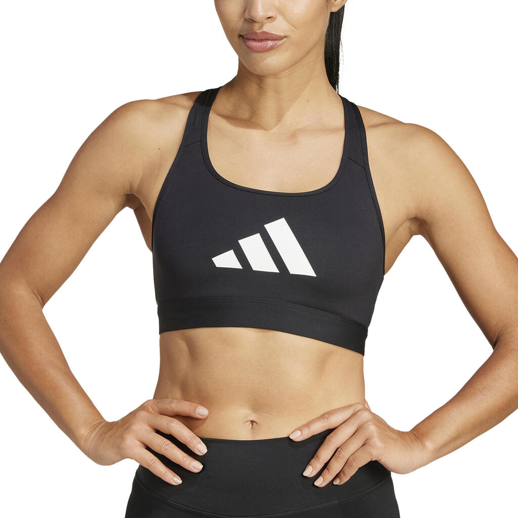 ADIDAS Sport-BH Damen - Logo schwarz 