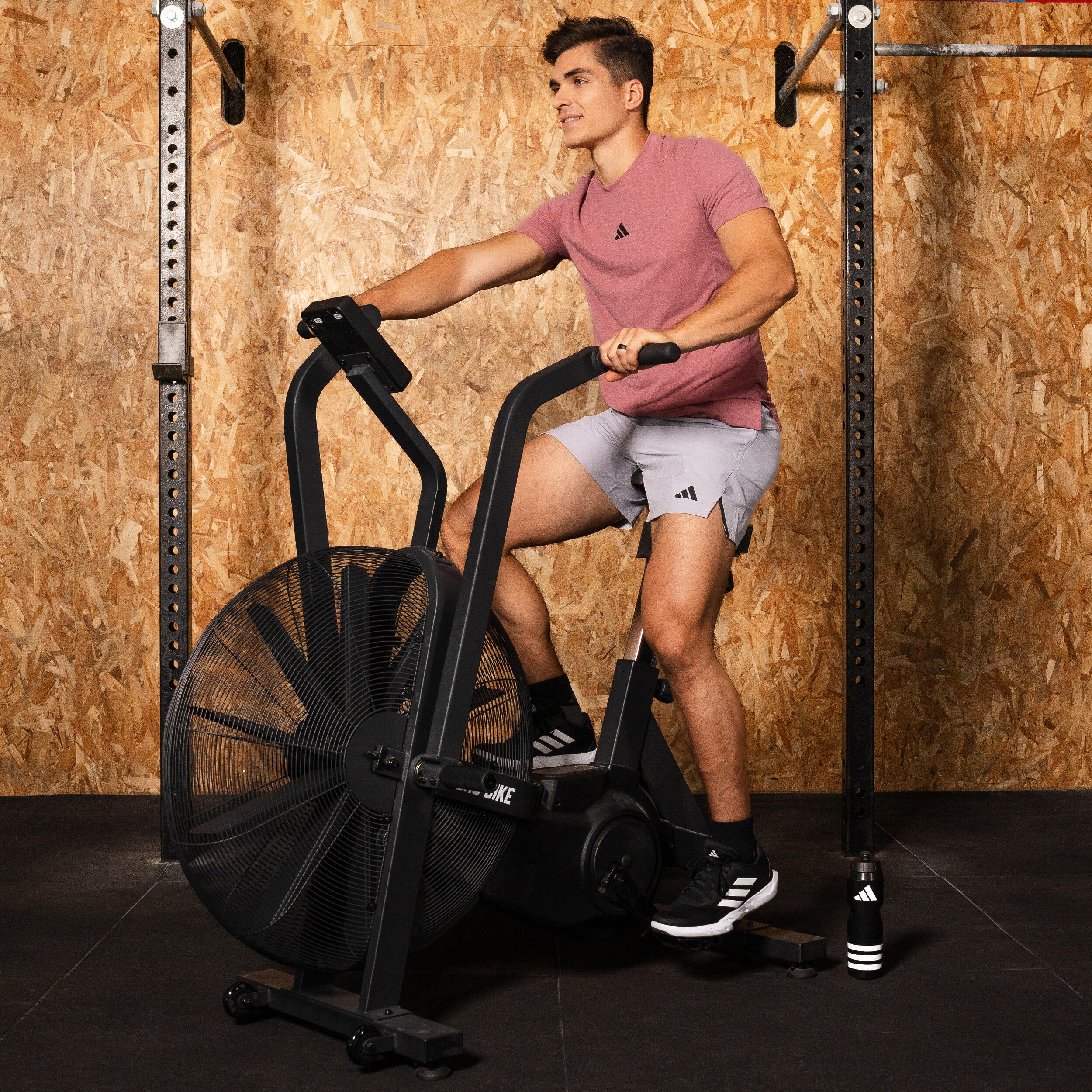 Pantalón Corto Fitness Cardio Adidas Hombre Gris 7/9