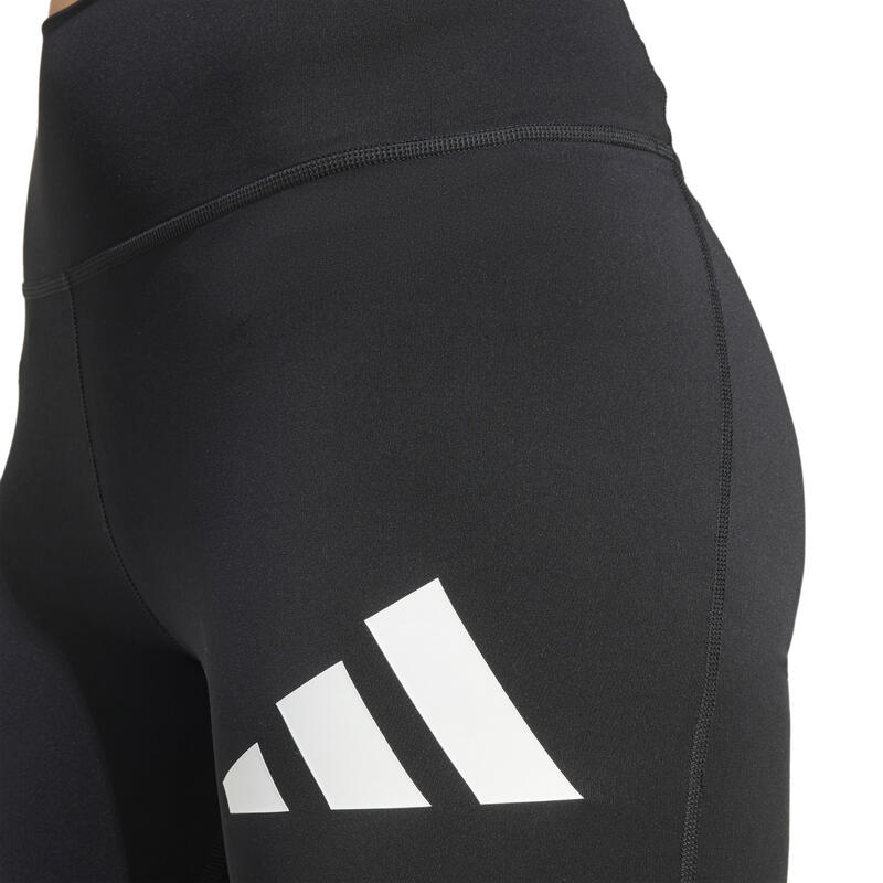 ADIDAS Sportleggings Damen Logo-Print - schwarz