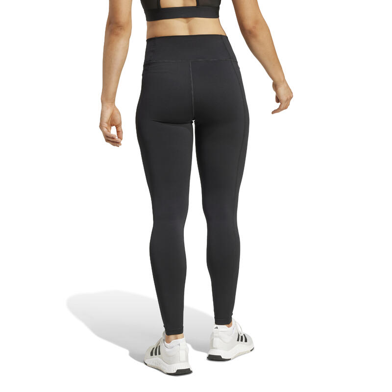 ADIDAS Sportleggings Damen Logo-Print - schwarz