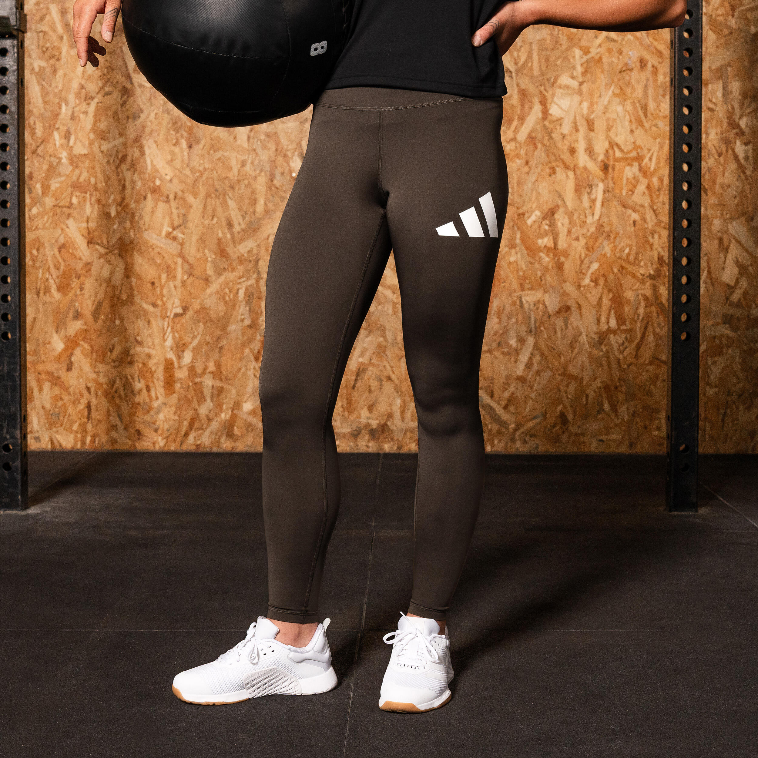 Legging imprimé logo femme - vert 6/9