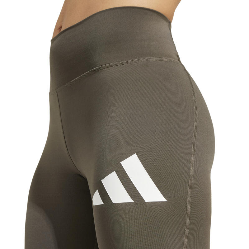 ADIDAS Sportleggings Damen Logo-Print - grün