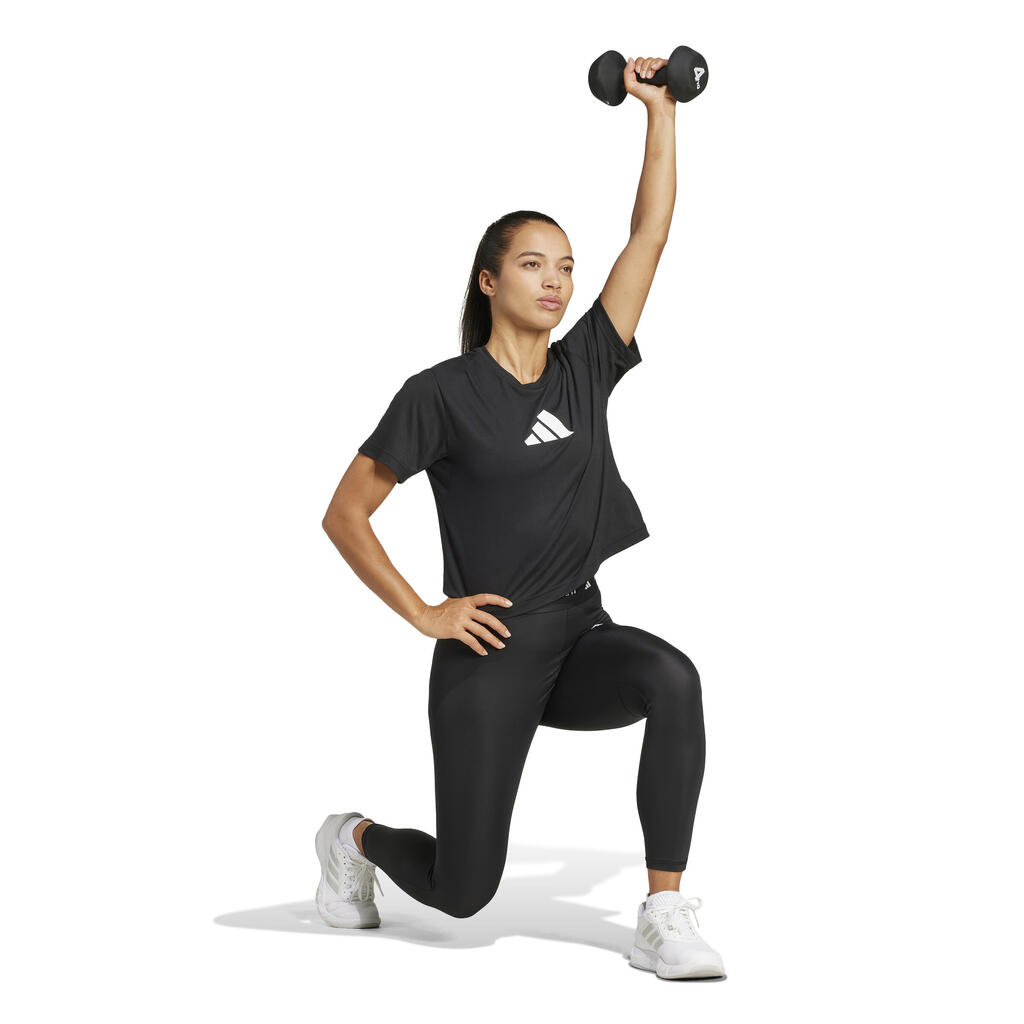 Women's Print Logo T-Shirt - Black