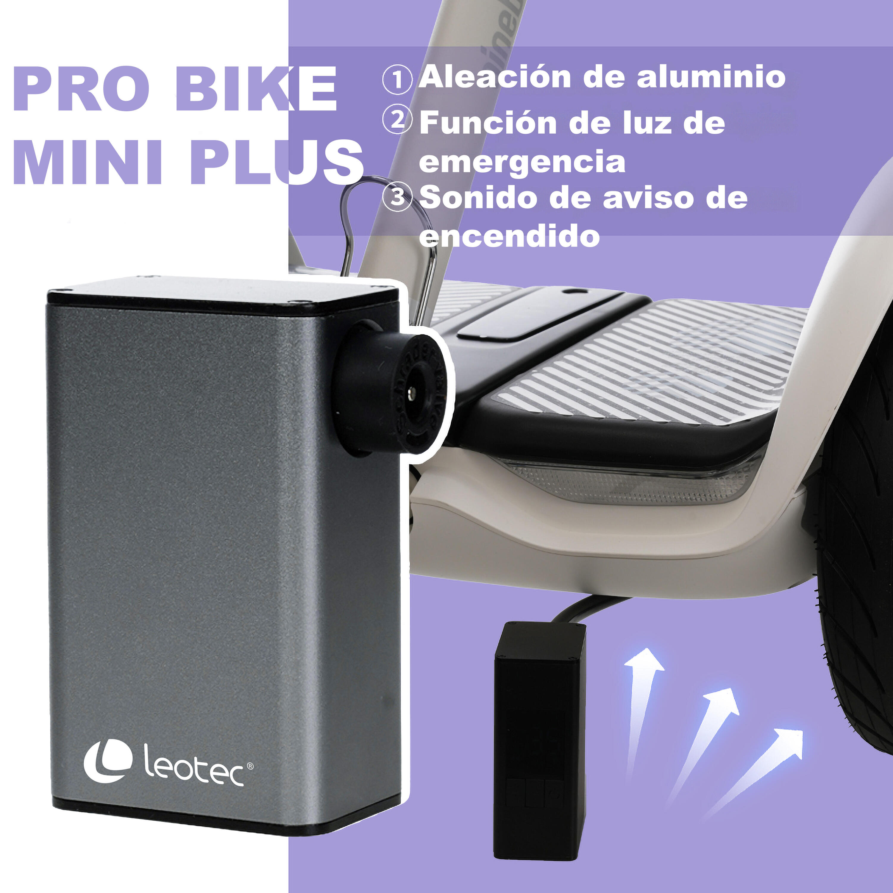 Mini compresor de aire Leotec Pro Bike 7/10
