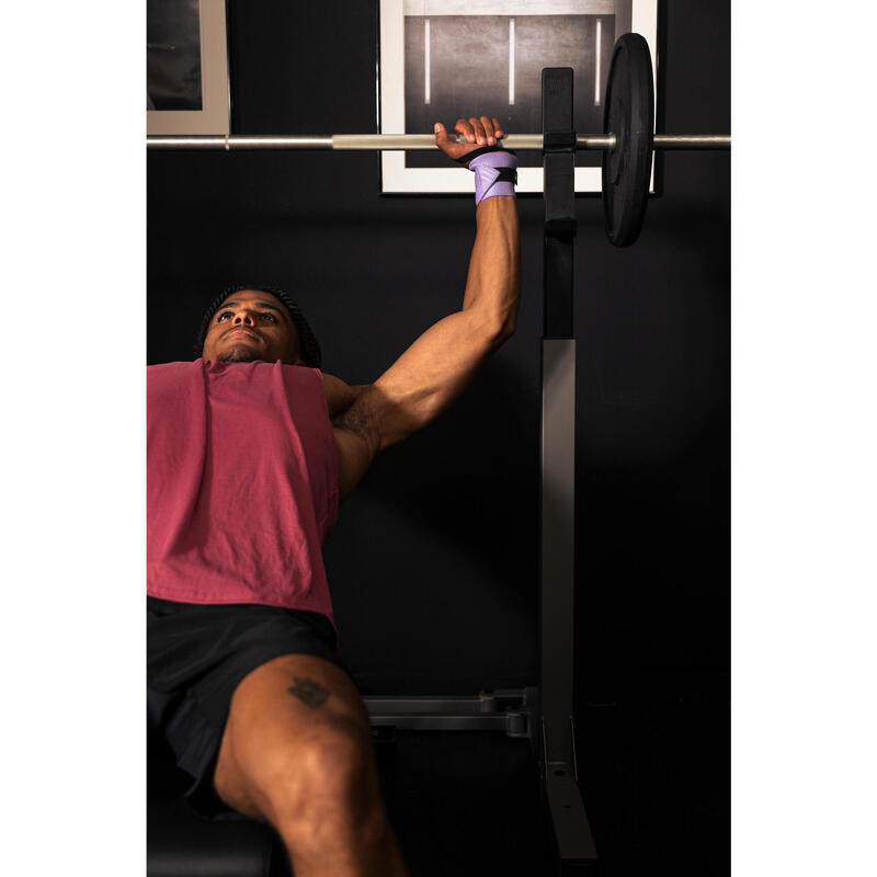 Rack de musculation 120 kg pliable en 2 sec et ultra-compact