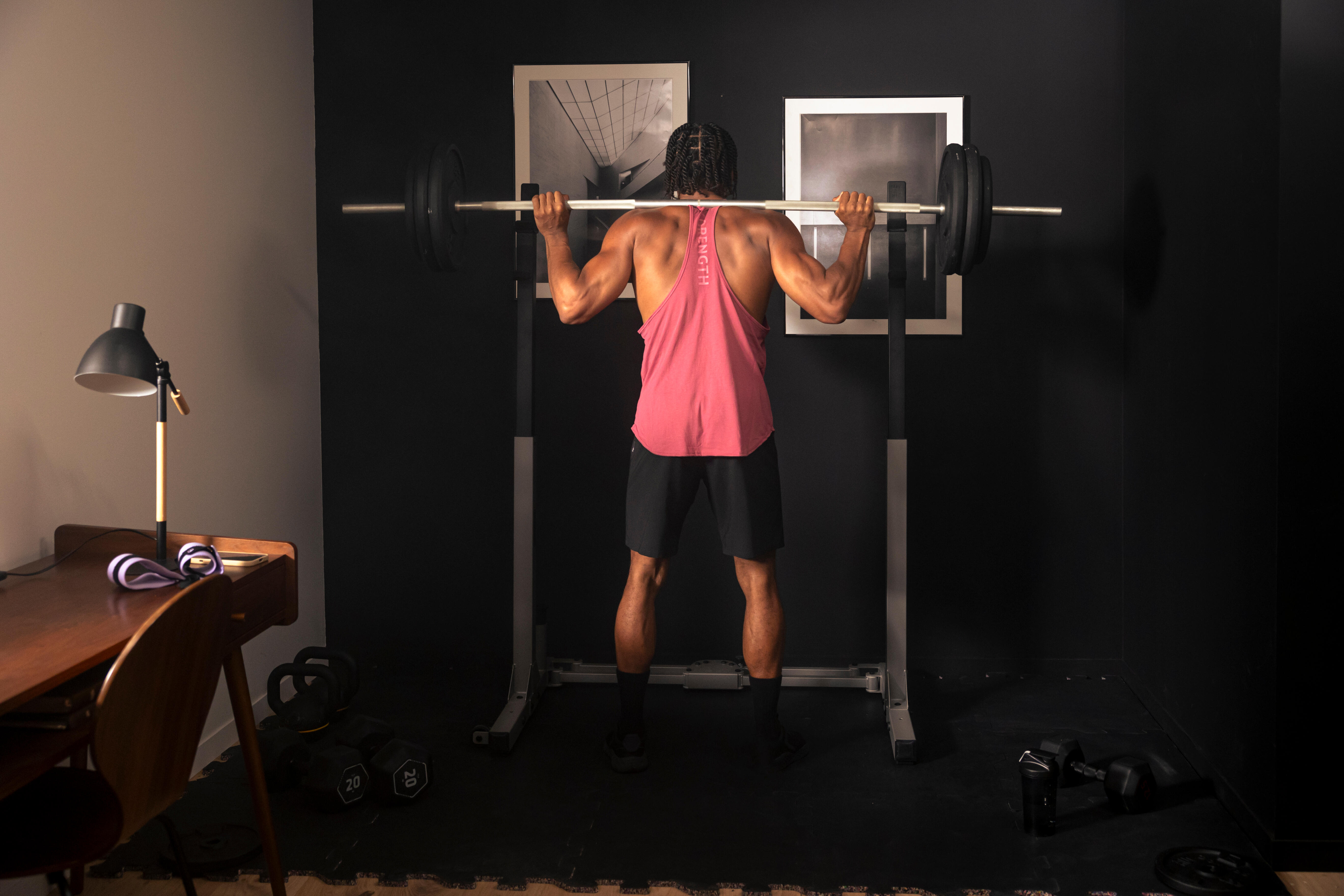 Ultra-Compact 2-Second Fold-Down Weight Training Rack 120 kg - CORENGTH