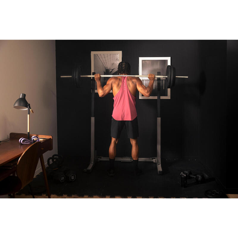 Rack de musculation 120 kg pliable en 2 sec et ultra-compact