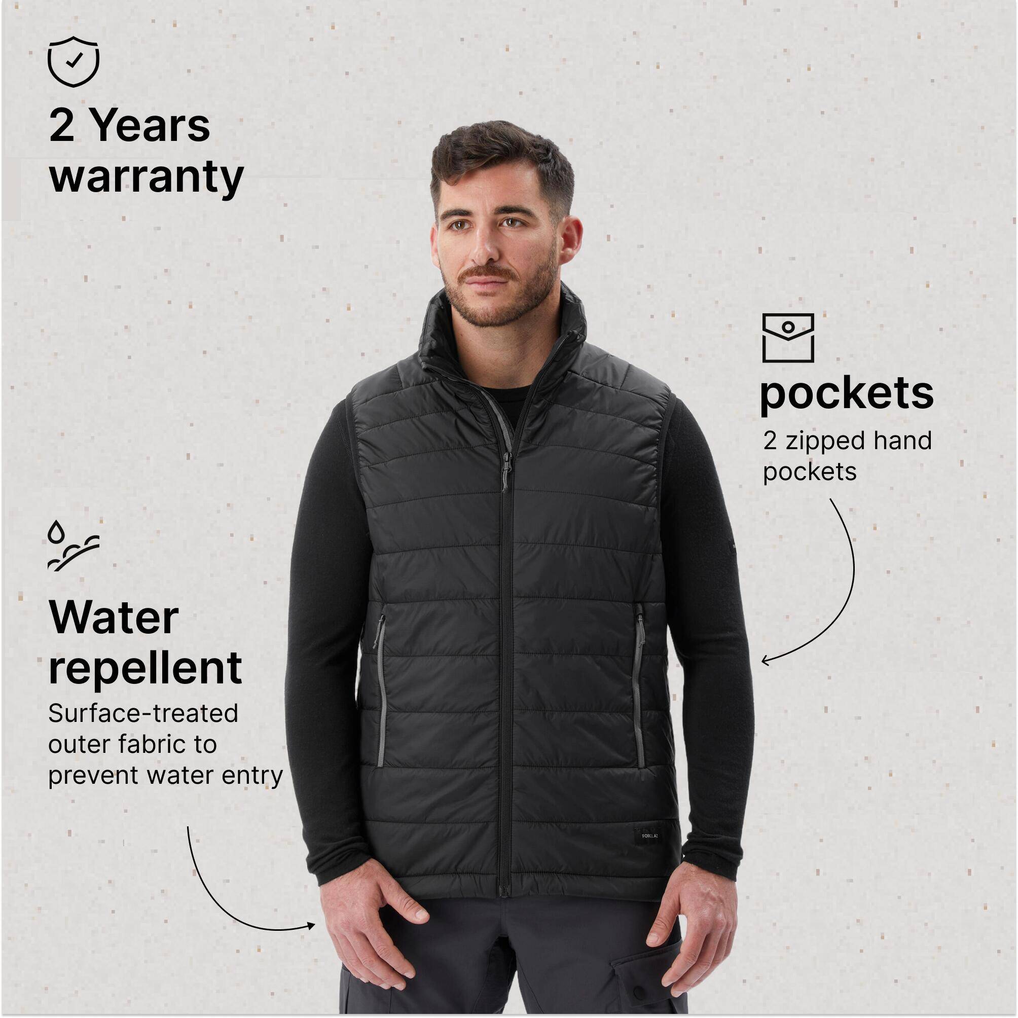 Men Padded Gilet - MT100 Black -  3