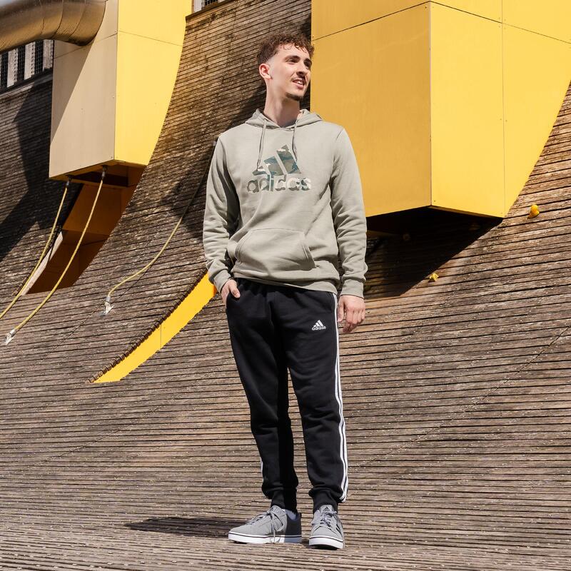 SWEAT-SHIRT A CAPUCHE CAMO DE FITNESS SOFT TRAINING ADIDAS HOMME GRIS ARGENT