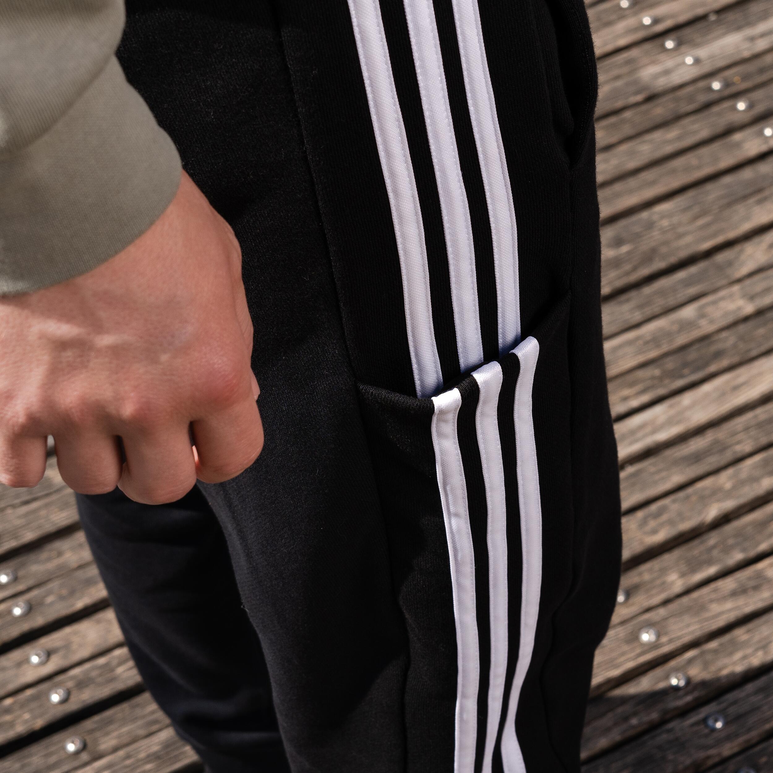 Pánske nohavice na džoging a fitnes čierne 7/9