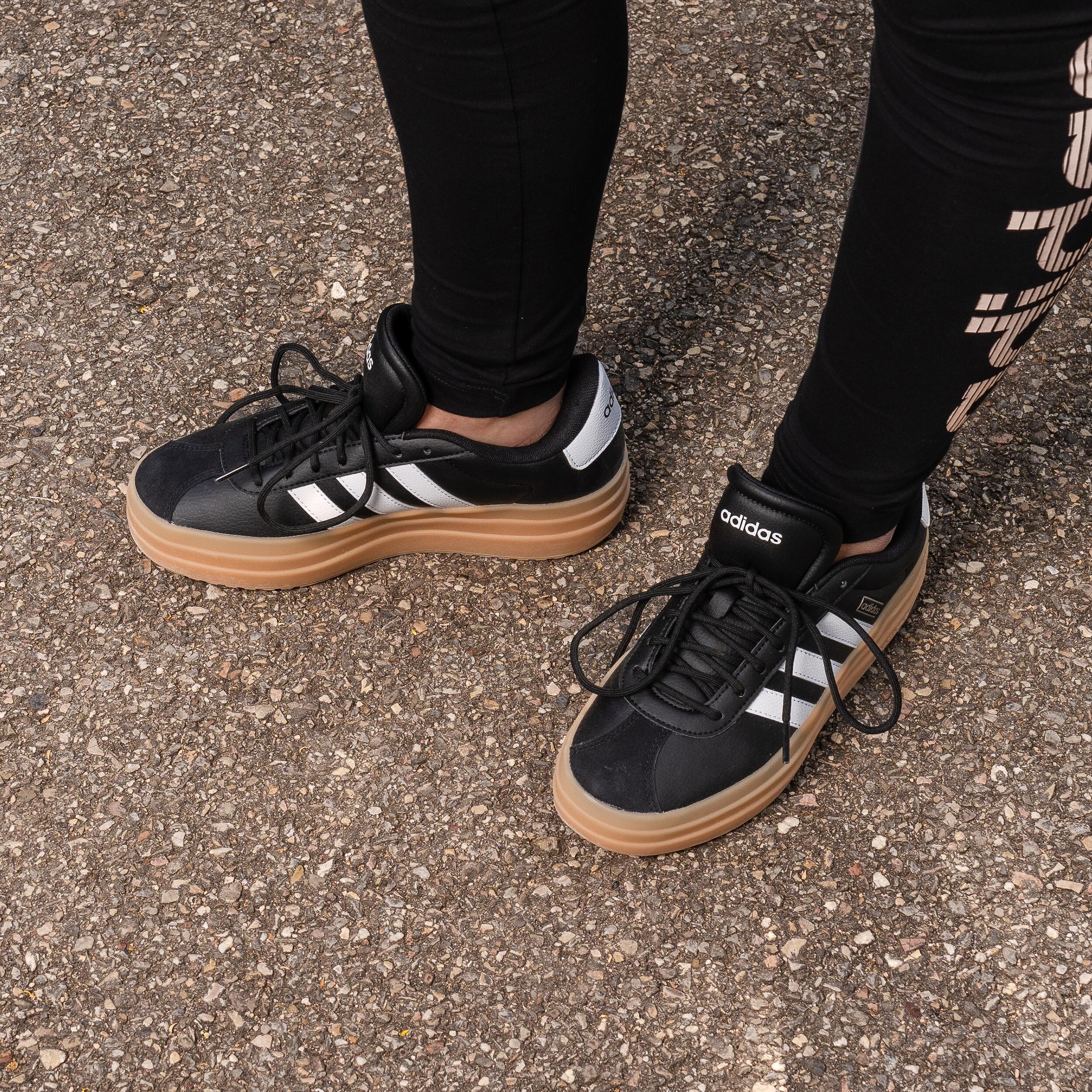 Zapatillas Caminar Adidas VL Court Bold Mujer Negro Blanco Goma