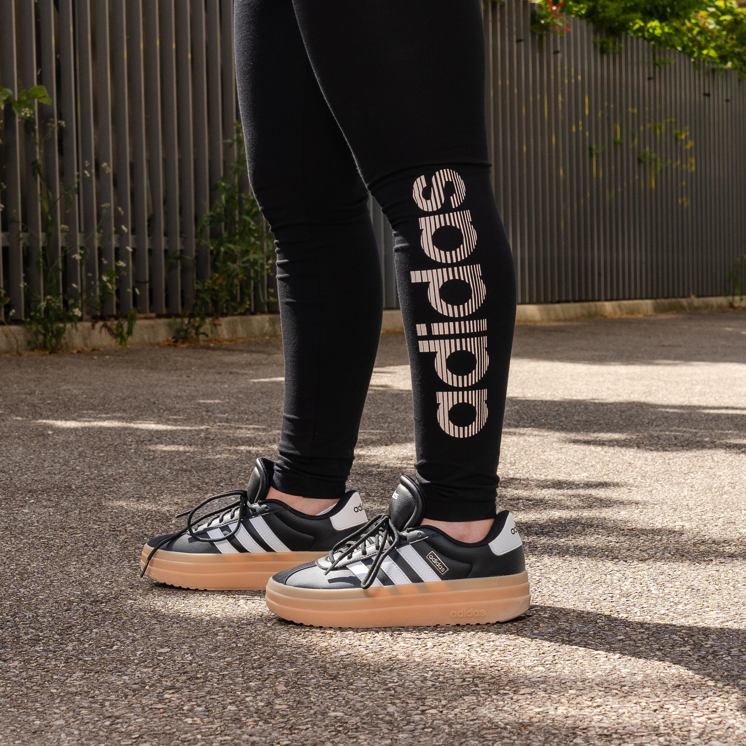 Leggings ADIDAS donna palestra modellanti cotone vita alta neri 10/14
