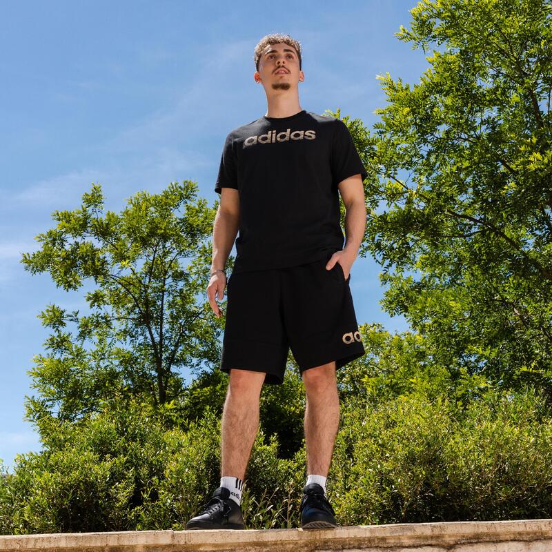 Pantalon scurt Fitness ADIDAS Negru Bărbați 