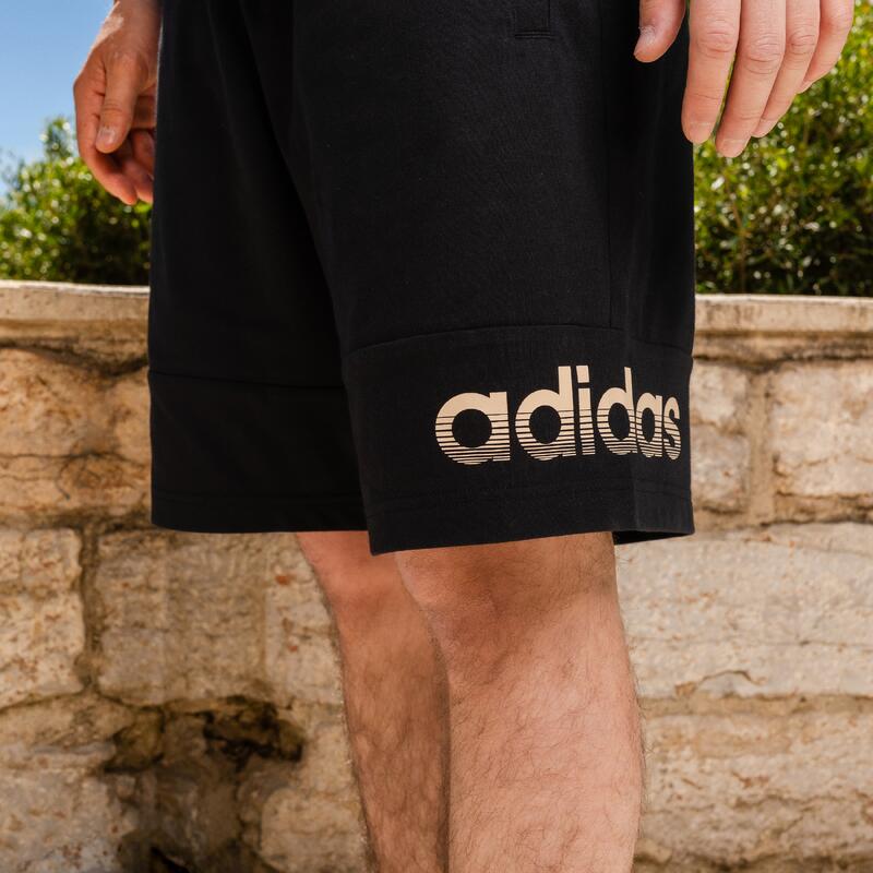 Pantalon scurt Fitness ADIDAS Negru Bărbați 