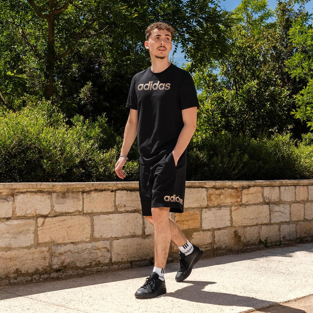 מכנסי פיטנס קצרים אדידס לגברים - שחור