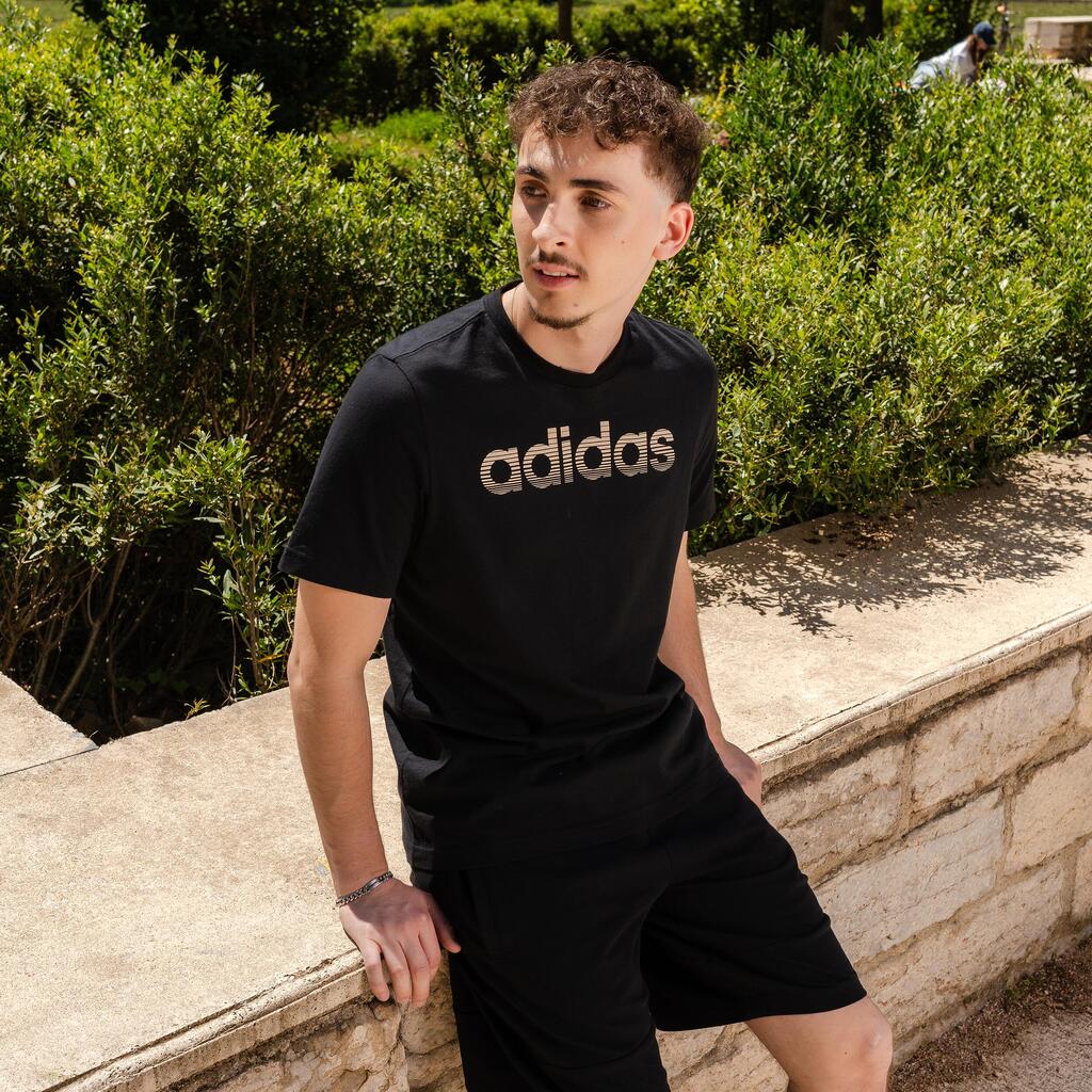 Men's Low-Impact Fitness T-Shirt - Black