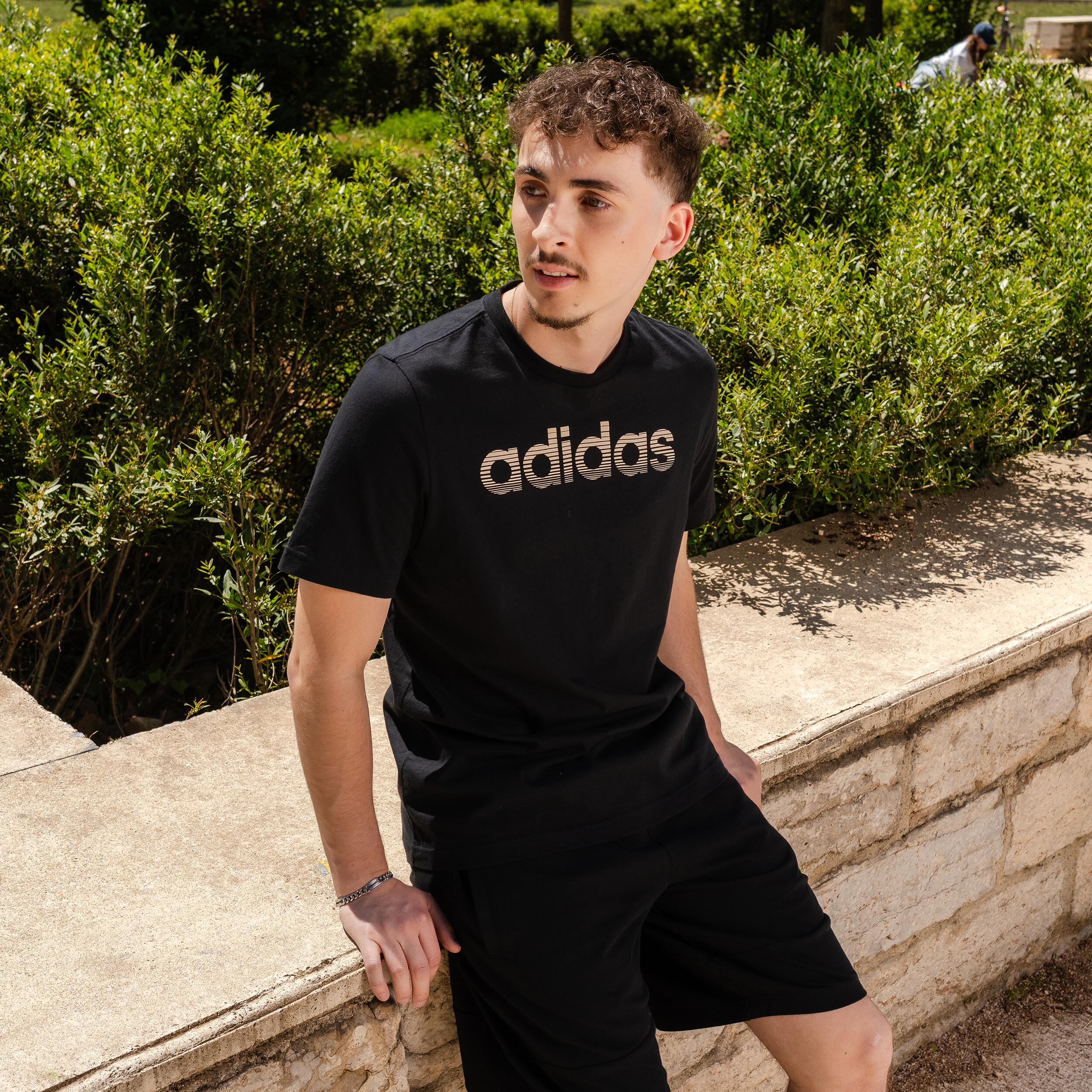 Tricou Fitness ADIDAS Negru Bărbaţi