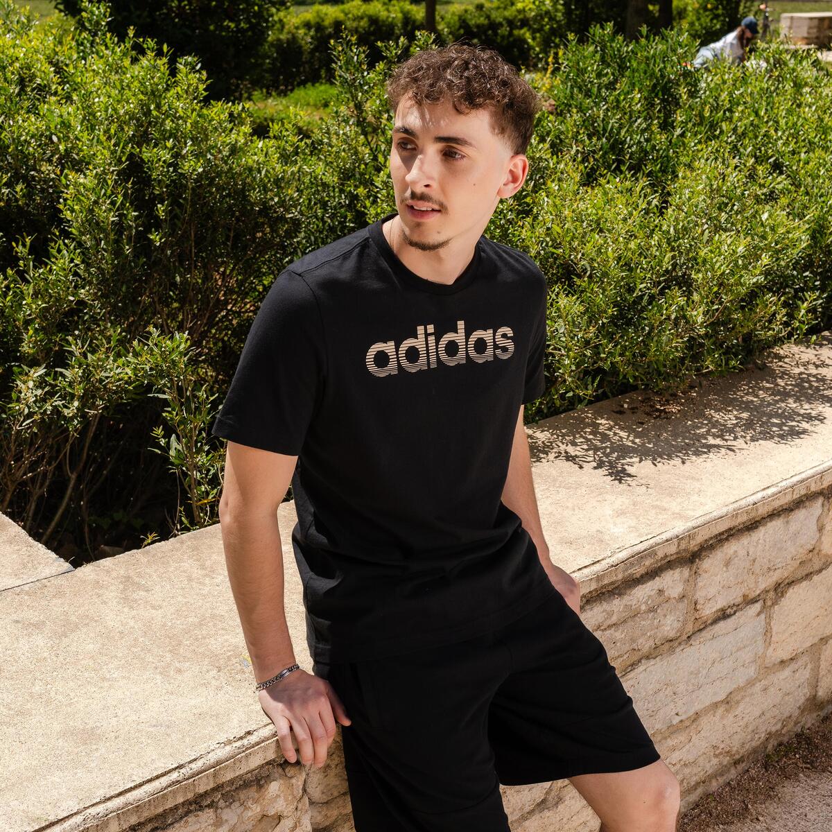 T-SHIRT DE FITNESS SOFT TRAINING ADIDAS HOMME NOIR