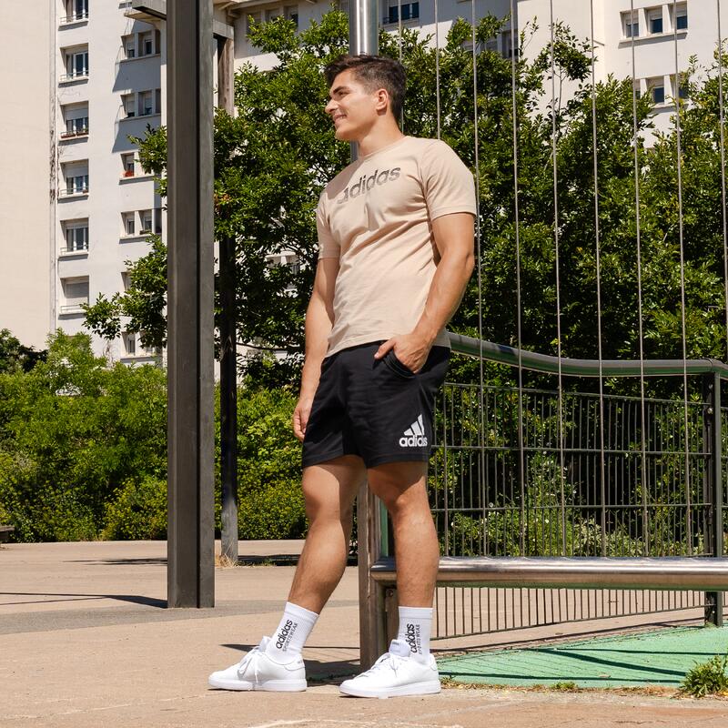 T-SHIRT DE FITNESS SOFT TRAINING ADIDAS HOMME BEIGE