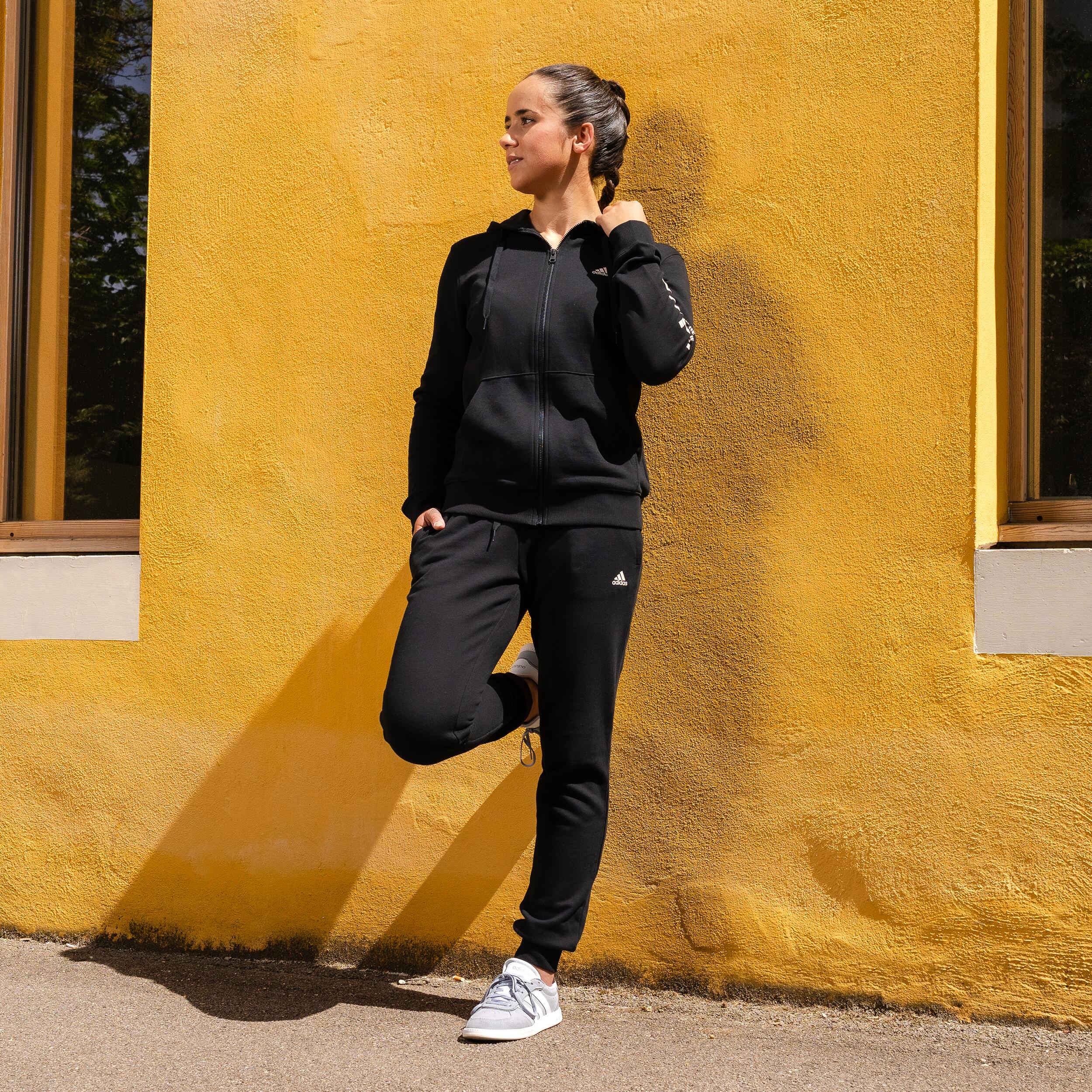 Kapuzenjacke Damen Adidas - schwarz 6/9