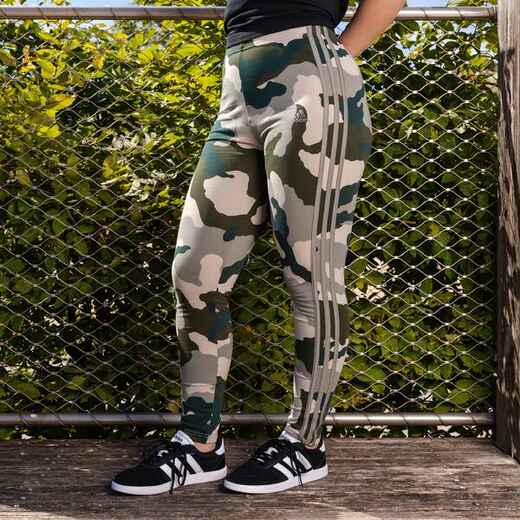 
      Women's 3 Stripe Print Leggings - Black/Camouflage
  