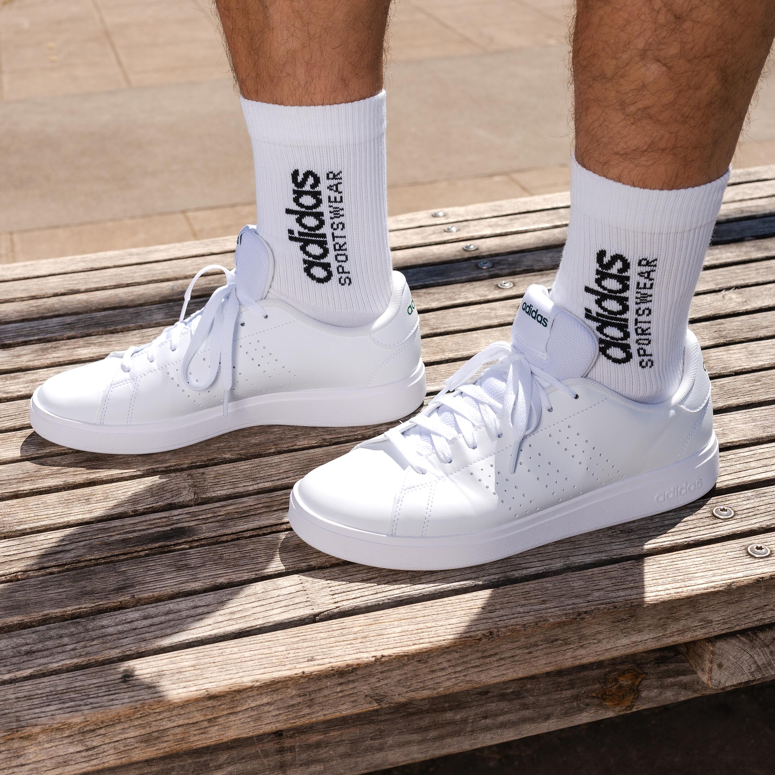 Chaussure homme, advantage base 2.0 Adidas blanche 8/10