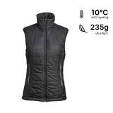 Women Trekking Sleeveless Padded Jacket MT100 Black