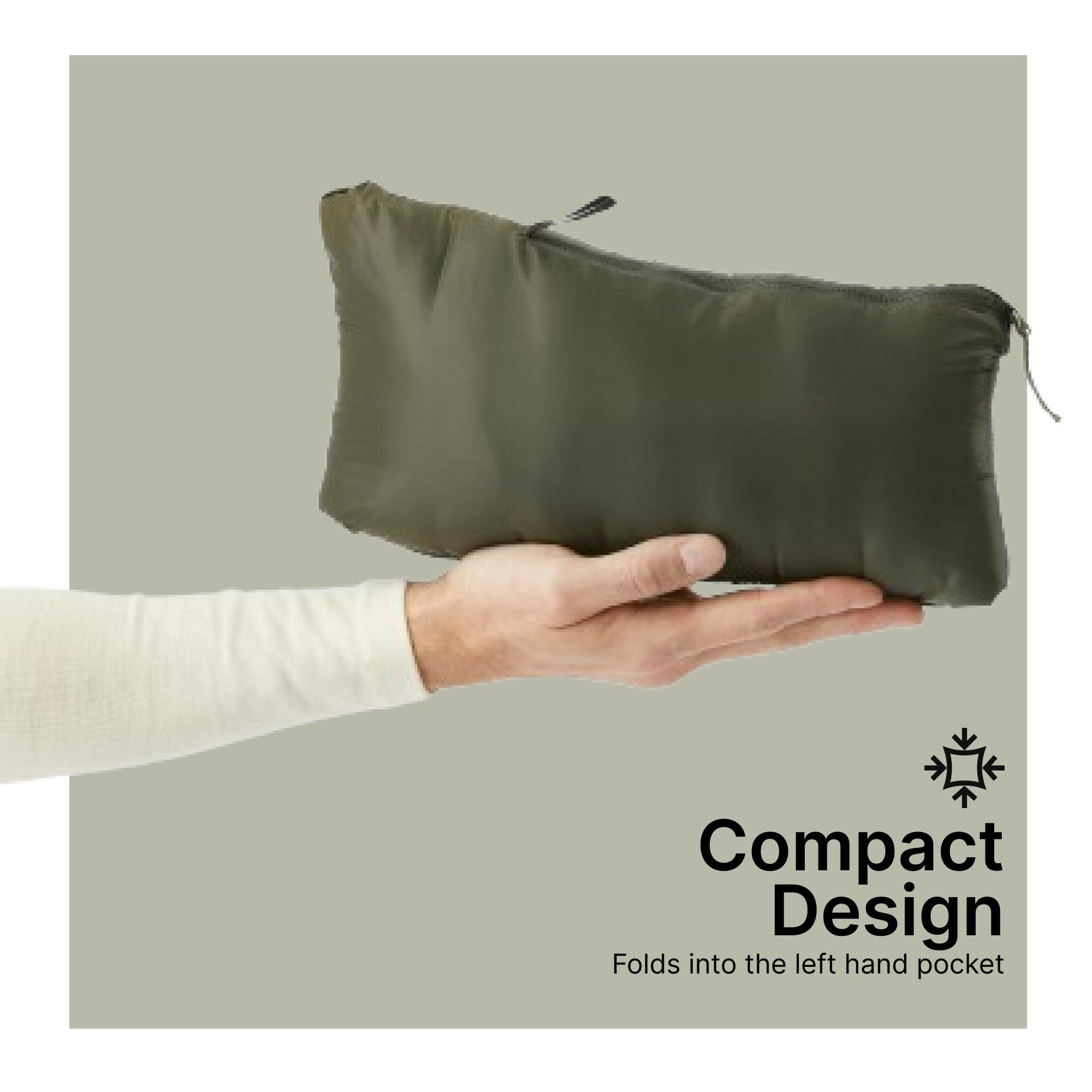 Men Puffer Down Jacket For Trekking MT100 -5°C  Khaki