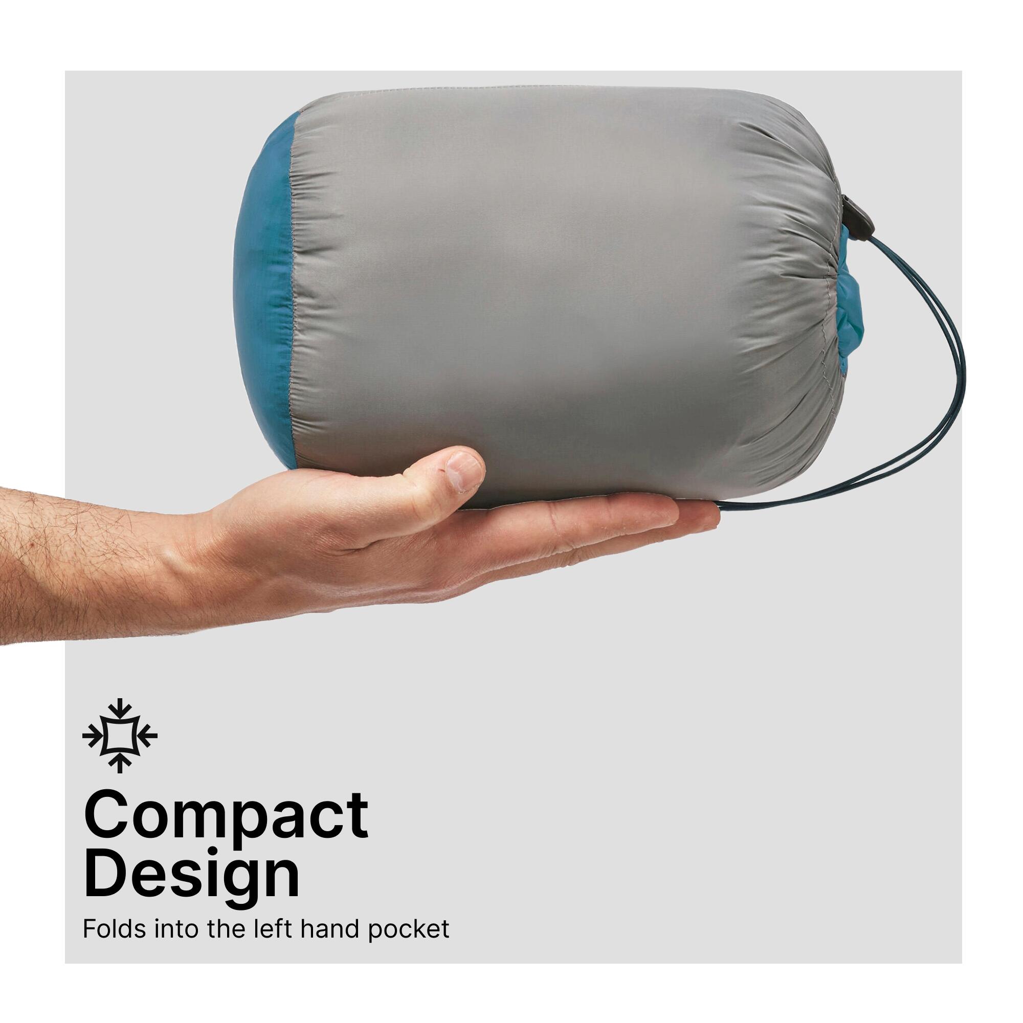 Men Lightweight Packable Down Jacket - MT500 -10°C Blue