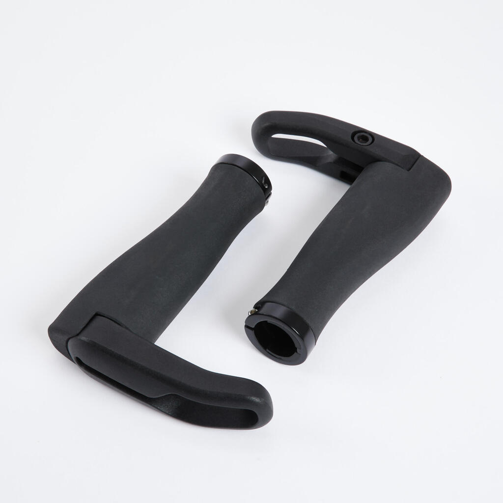 City trekking bike grips with bar ends