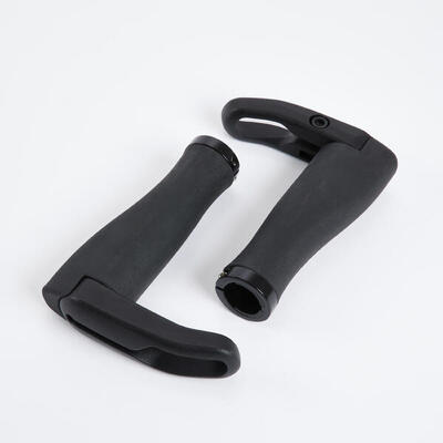 Chwyty rowerowe Btwin z rogami do rowerów miejskich i trekkingowych