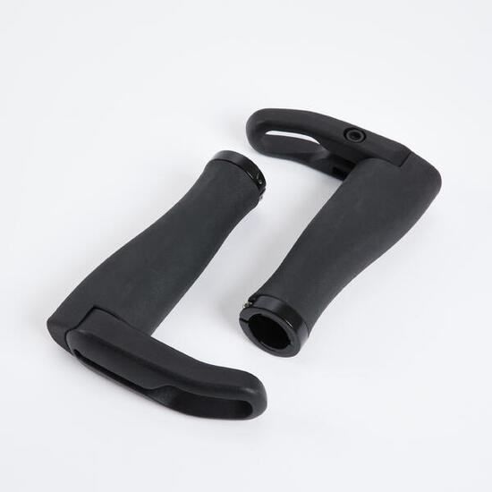 Chwyty rowerowe Btwin z rogami do rowerów miejskich i trekkingowych