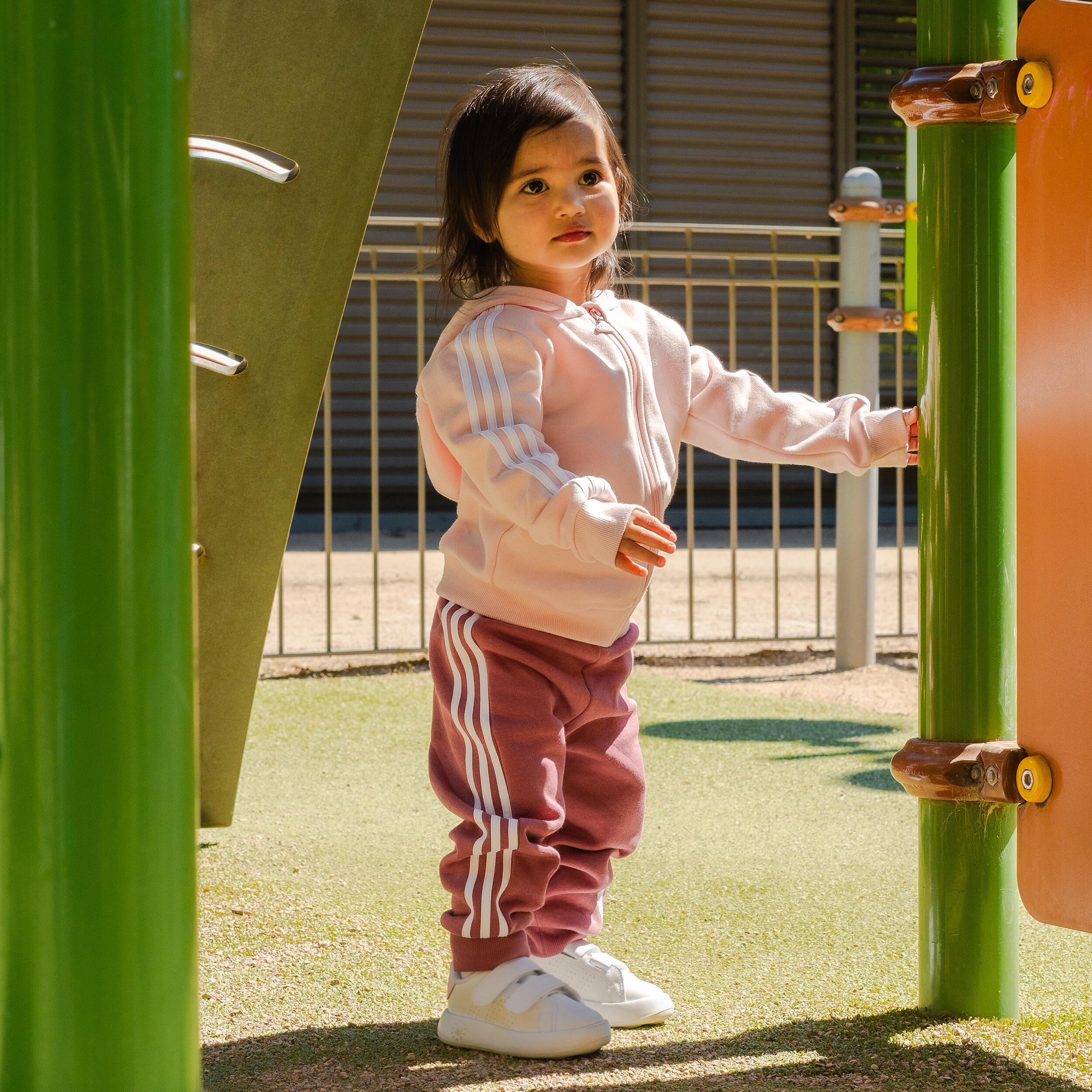 3-stripes tracksuit Adidas baby - pink