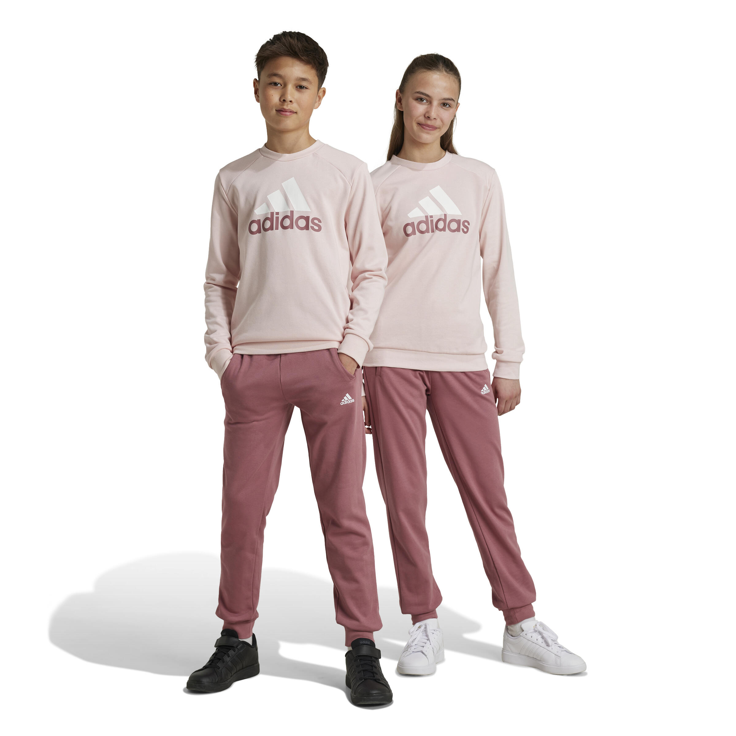 Survêtement imprimé logo Adidas fille - rose 5/11