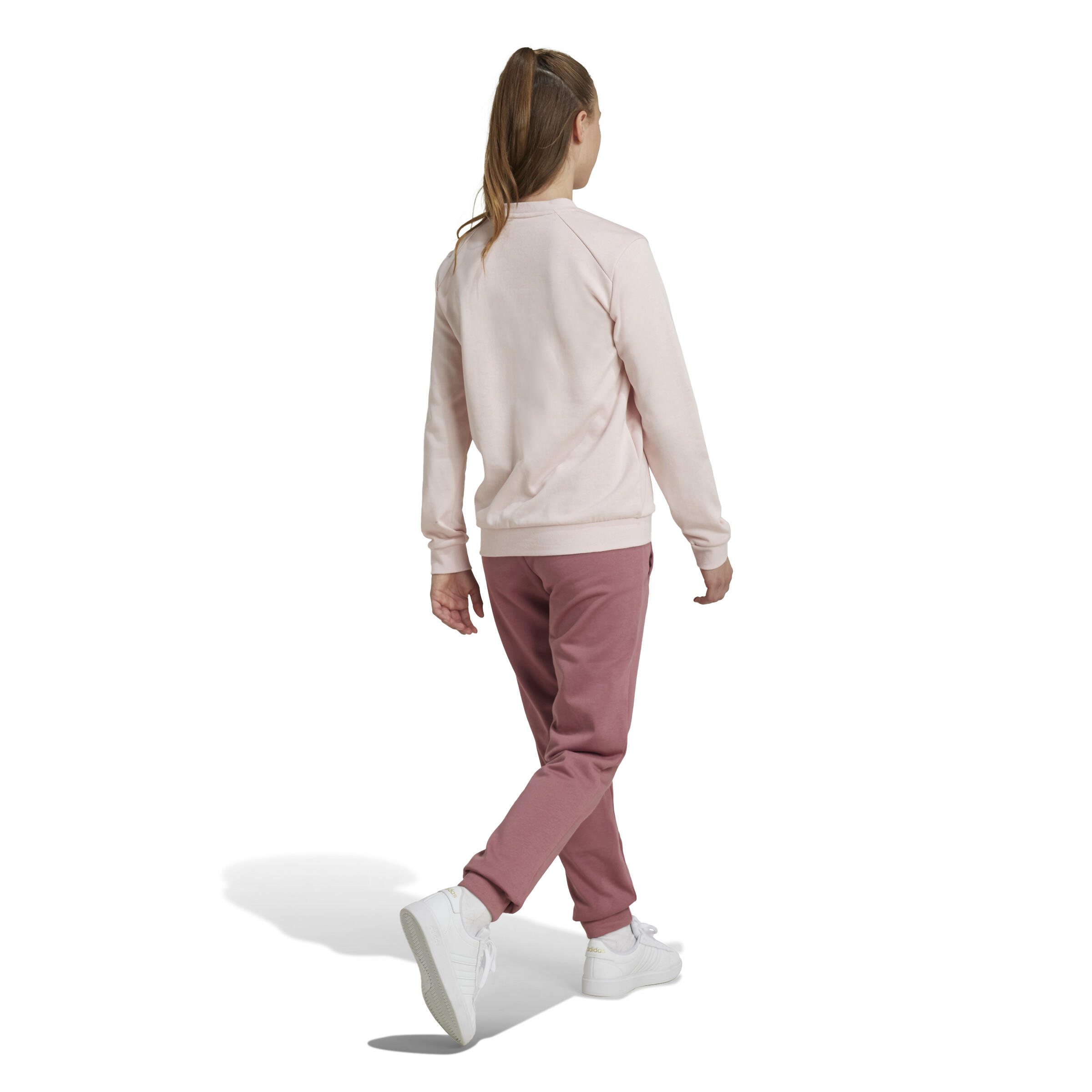 Survêtement imprimé logo Adidas fille - rose 3/11
