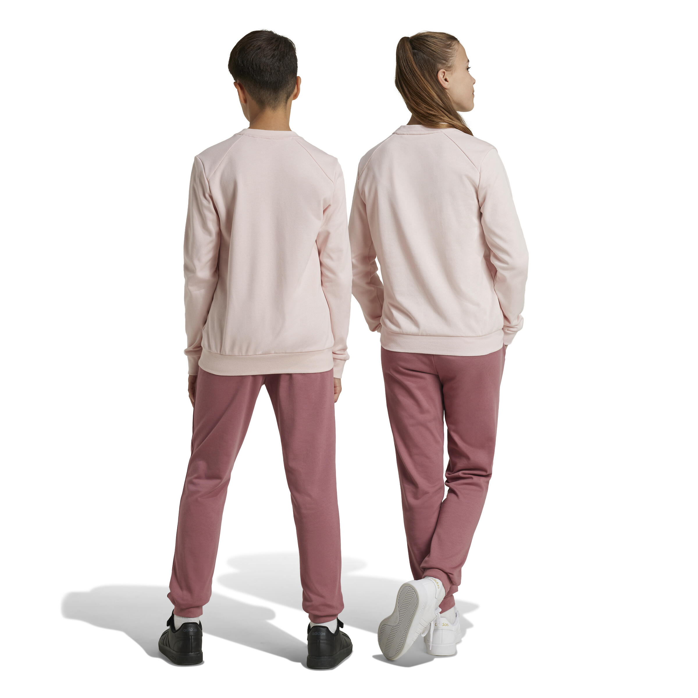 Survêtement imprimé logo Adidas fille - rose 6/11
