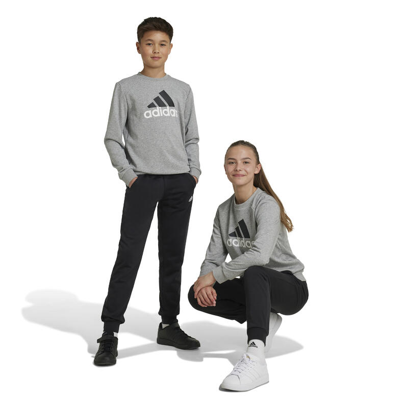 Survêtement imprimé logo Adidas enfant - gris et noir