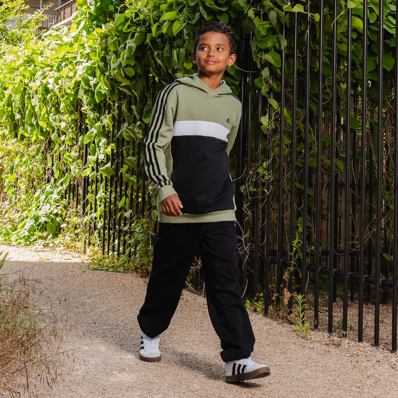 Sweat à capuche Adidas enfant - Vert et noir