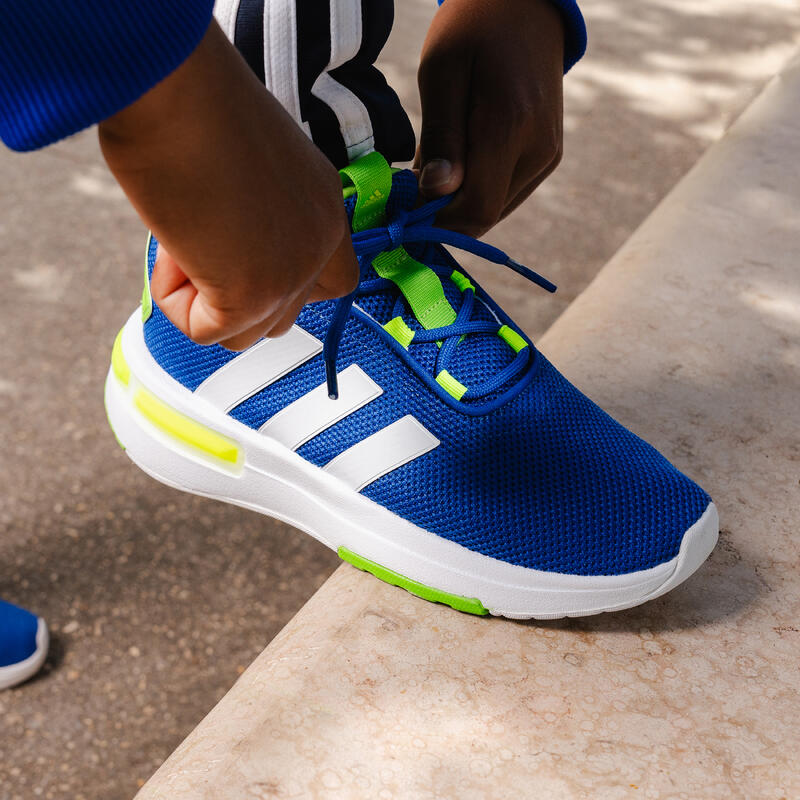 CHAUSSURES RACER TR23 ADIDAS ENFANT BLEU BLANC JAUNE
