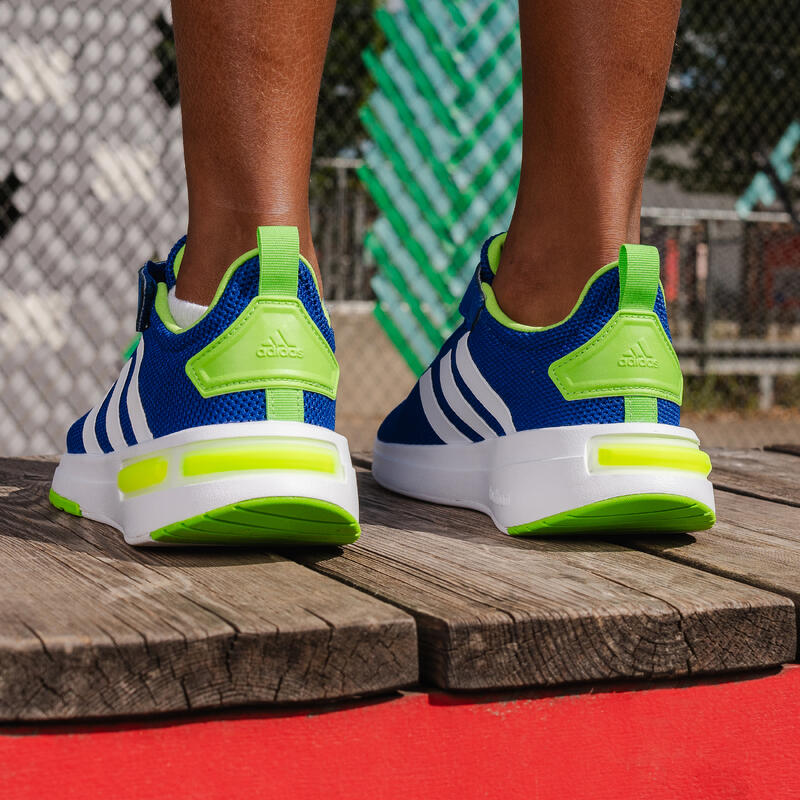 CHAUSSURES RACER TR23 ADIDAS ENFANT BLEU BLANC JAUNE