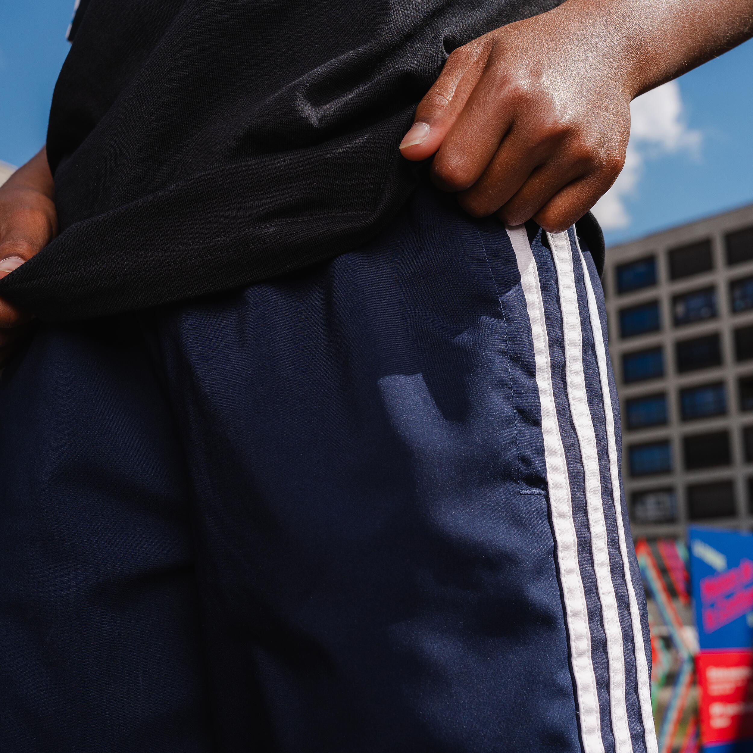 SHORTS ADIDAS CHILD - NAVY BLUE