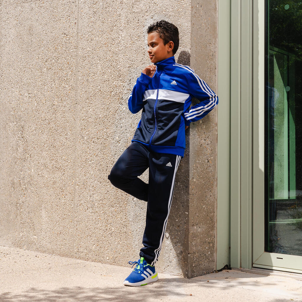 Kids' 3-Stripe Tracksuit - Black/Blue