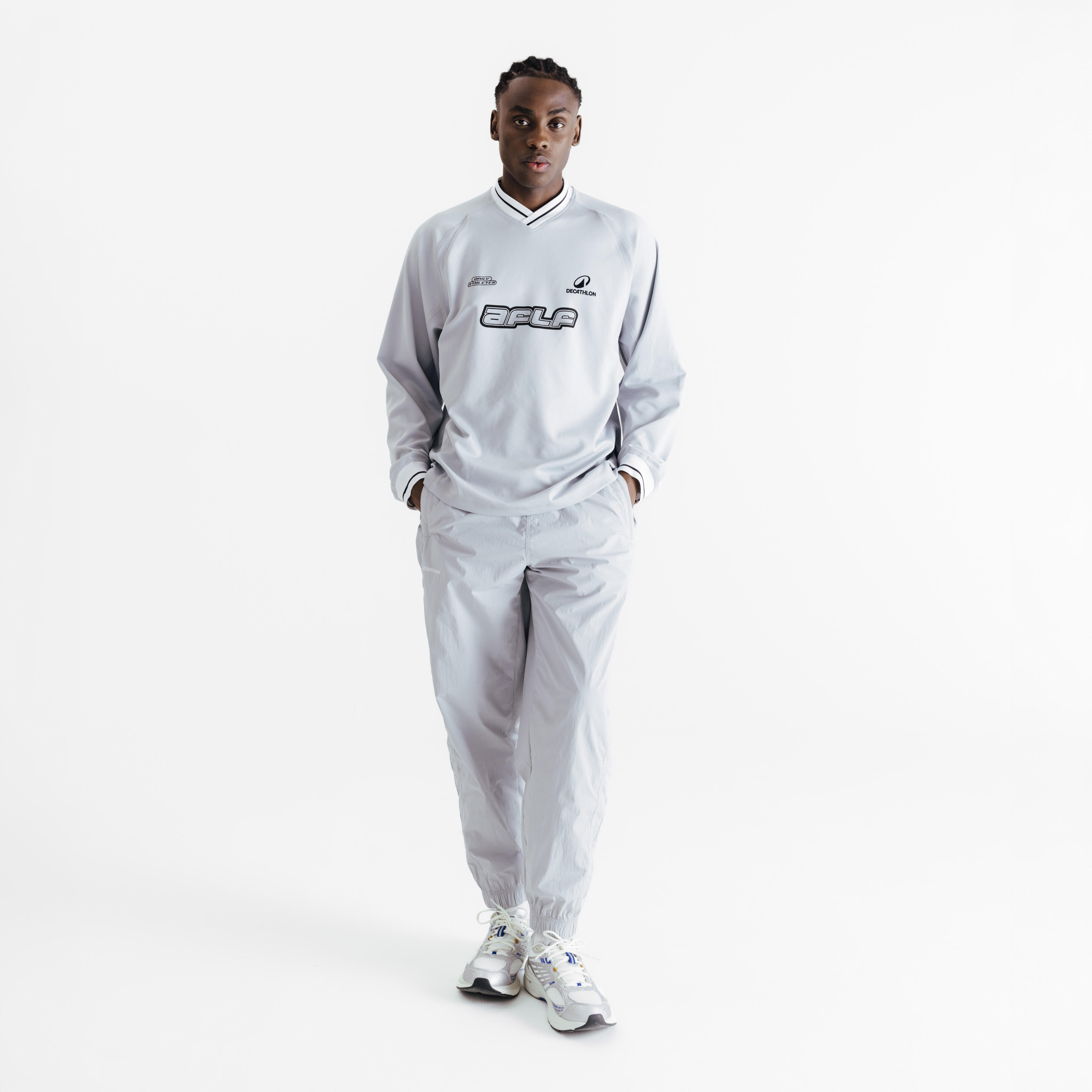 Bluza sportowa unisex Decathlon AFLF szara