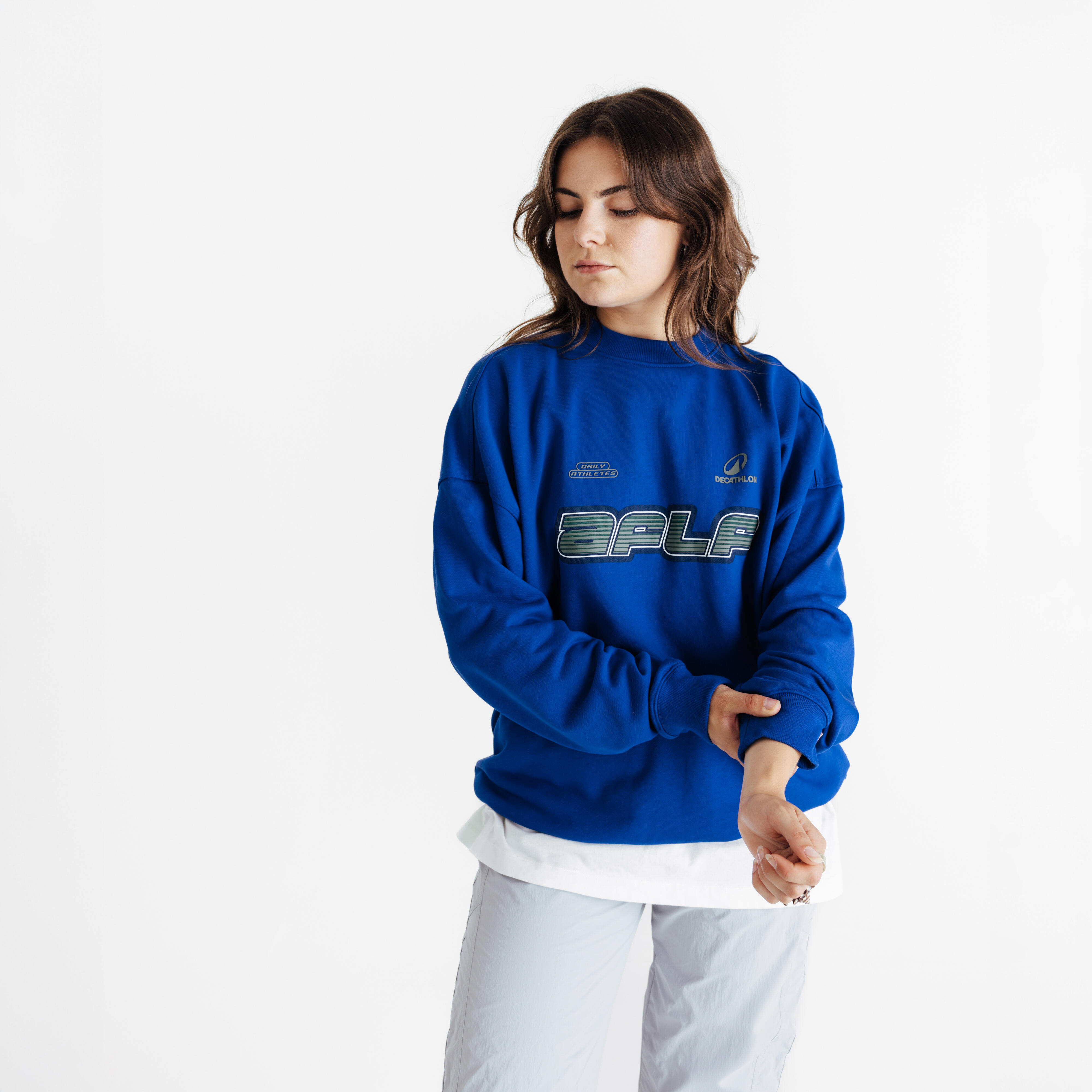 Sudadera azul decathlon sale