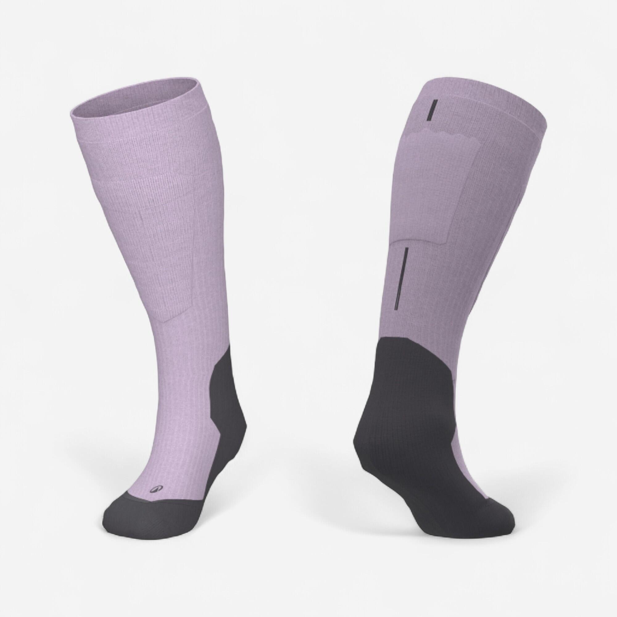 WEDZE Calze sci bambina 500 lilla