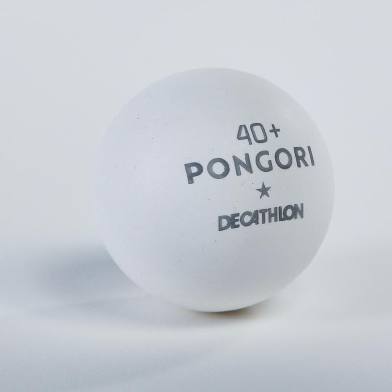 BOLA DE PING PONG TTB 100 1* 40+ BRANCO (CONJUNTO DE 6)