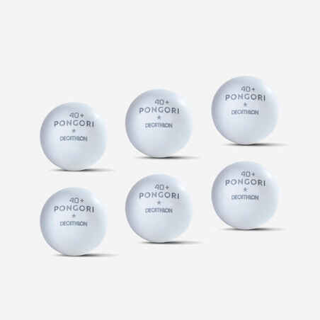 Ping Pong Balls 6-Pack White - TTB 100