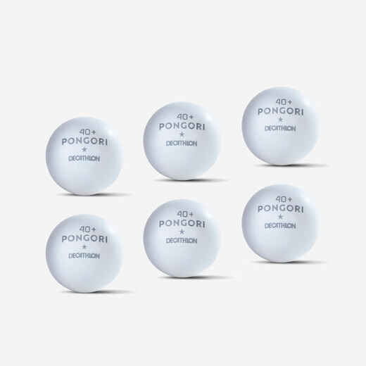 
      TTB 100 1* 40+ Table Tennis Balls 6-Pack - White
  