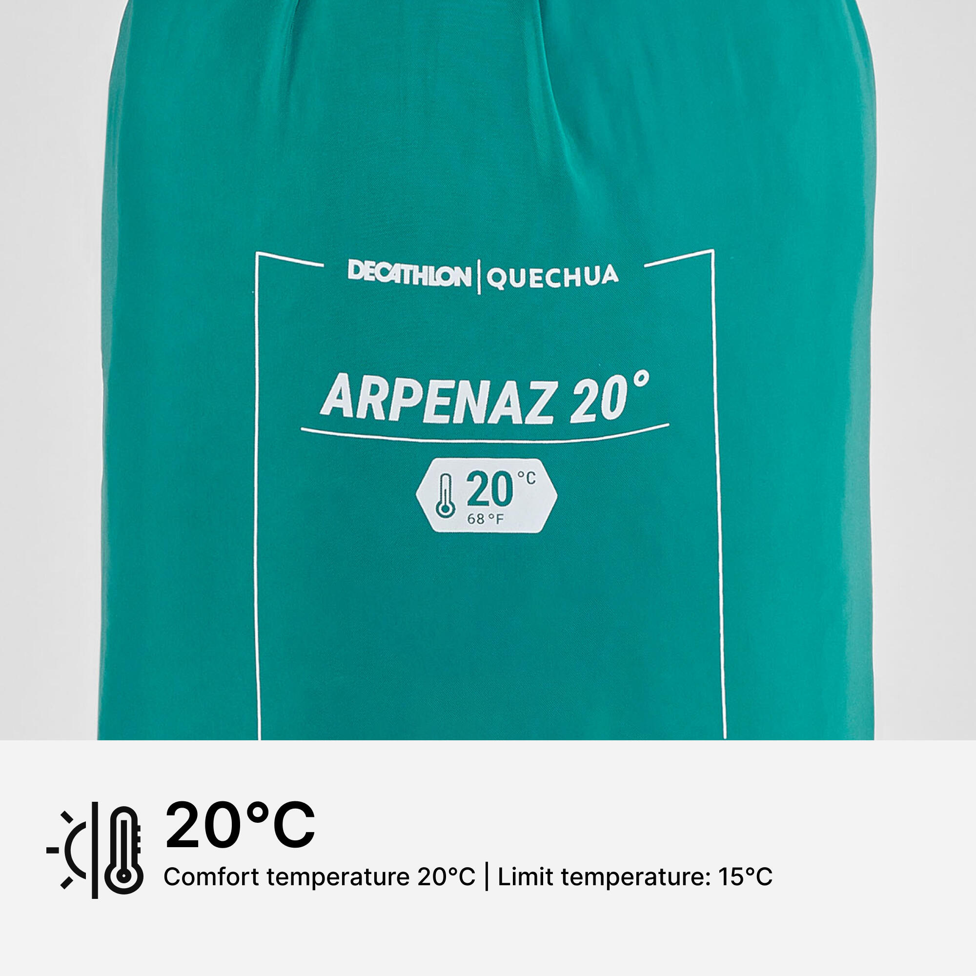 Camping Sleeping Bag Arpenaz 20°