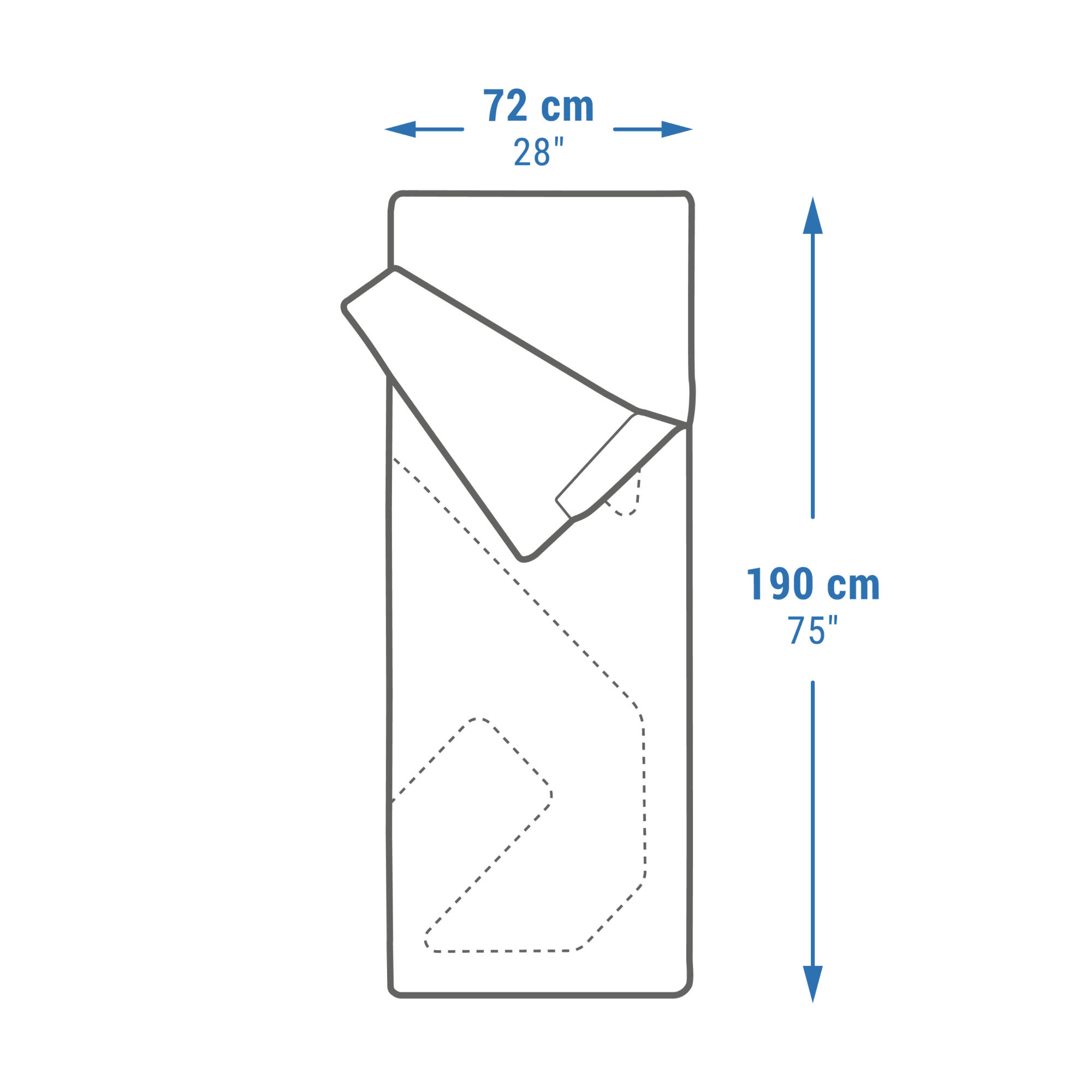 Camping Sleeping Bag Arpenaz 20°